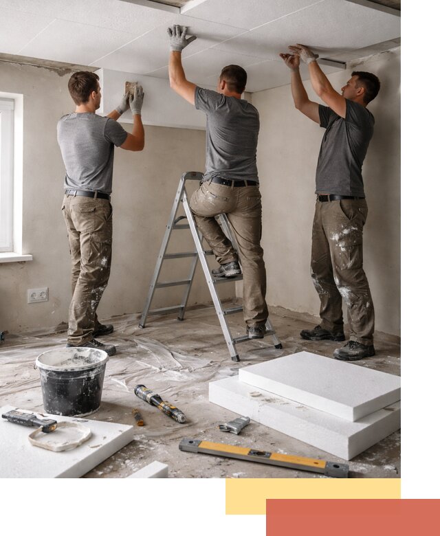 Утепление потолка пенопластом в Гуково быстро и качественно