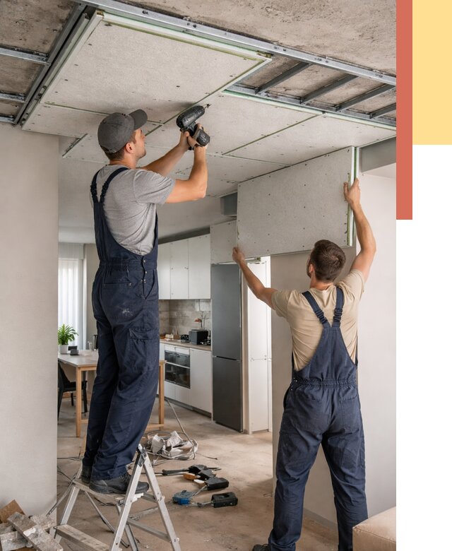 Шумоизоляция потолка панелями зипс в Гуково от 1899 руб. под ключ | ОТДЕЛОЧНИК-Гкв